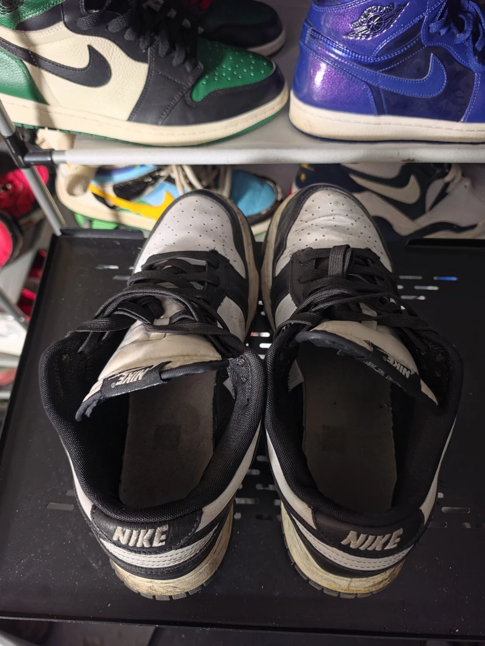 🔥 Nike Dunk Panda Men Size 9.5 Low Black White Retro Sneakers